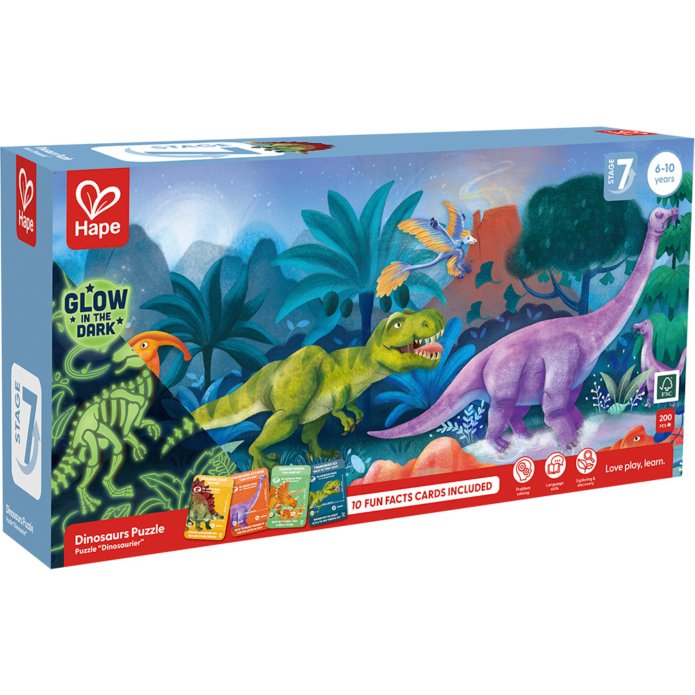 Hape Dinosaur Glow-In-The-Dark Puzzle