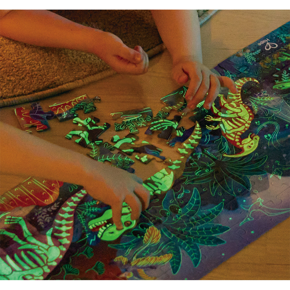 Hape Dinosaur Glow-In-The-Dark Puzzle