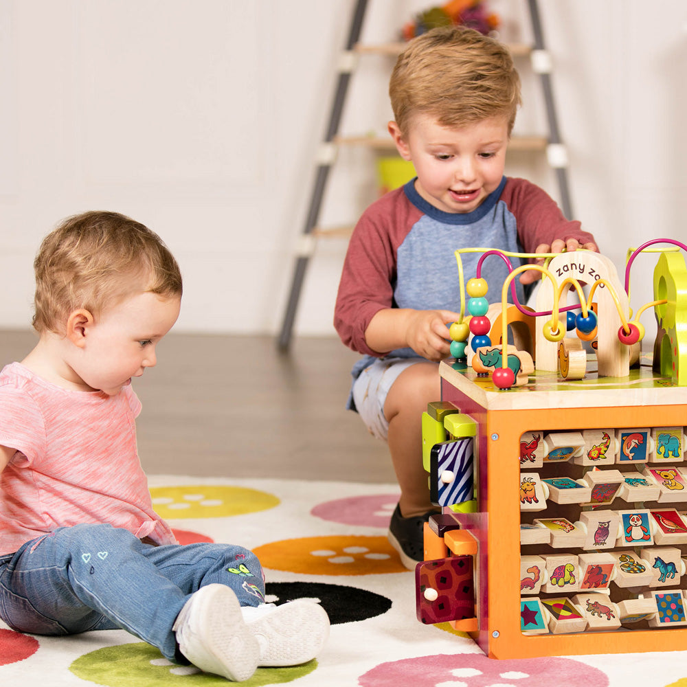 B.Toys Wooden Activity Cube