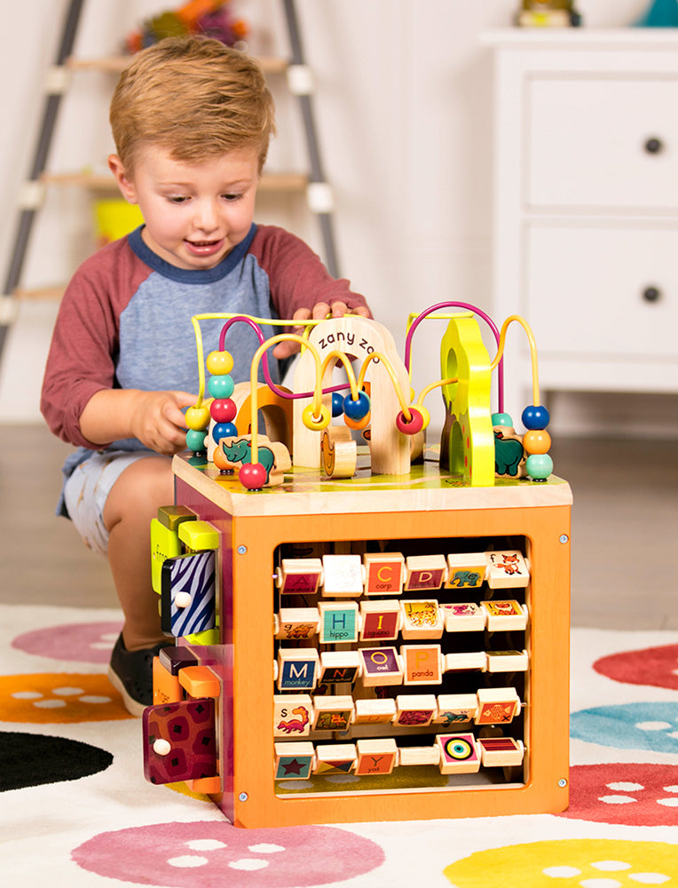 B.Toys Wooden Activity Cube