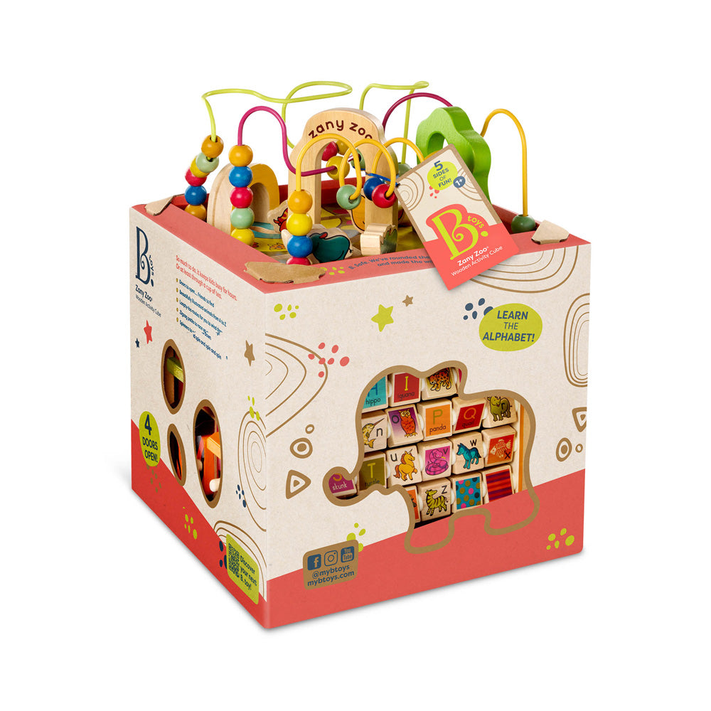 B.Toys Wooden Activity Cube