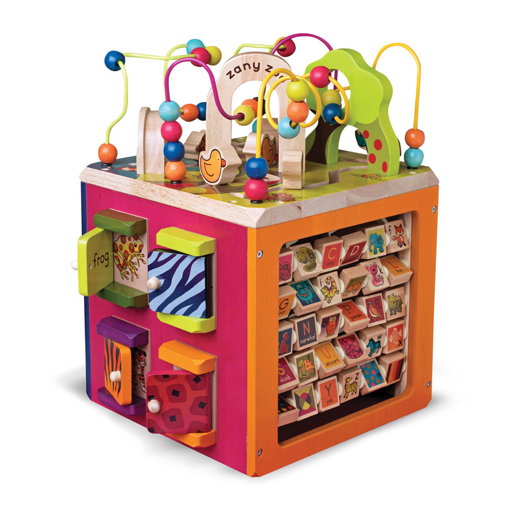 B.Toys Wooden Activity Cube