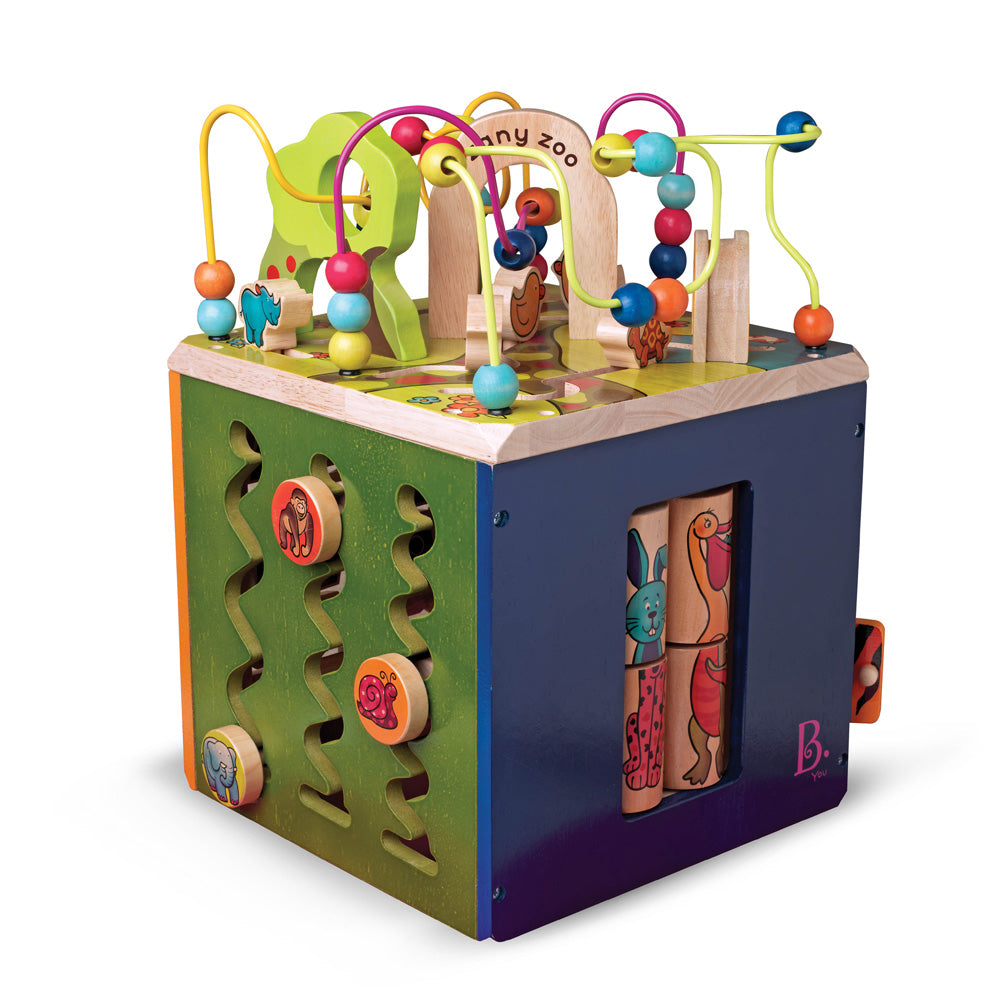 B.Toys Wooden Activity Cube