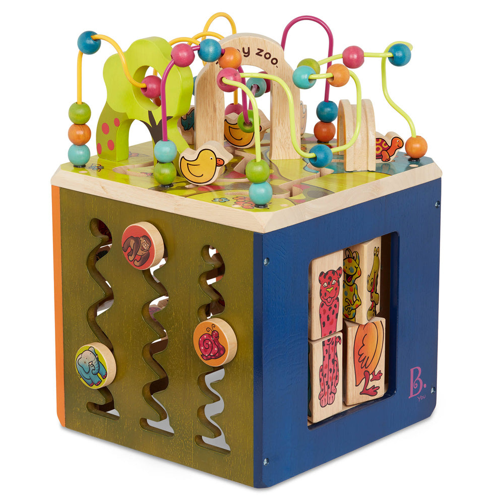 B.Toys Wooden Activity Cube