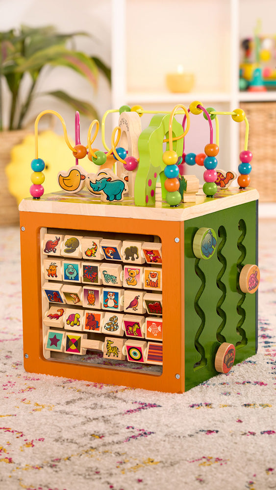 B.Toys Wooden Activity Cube