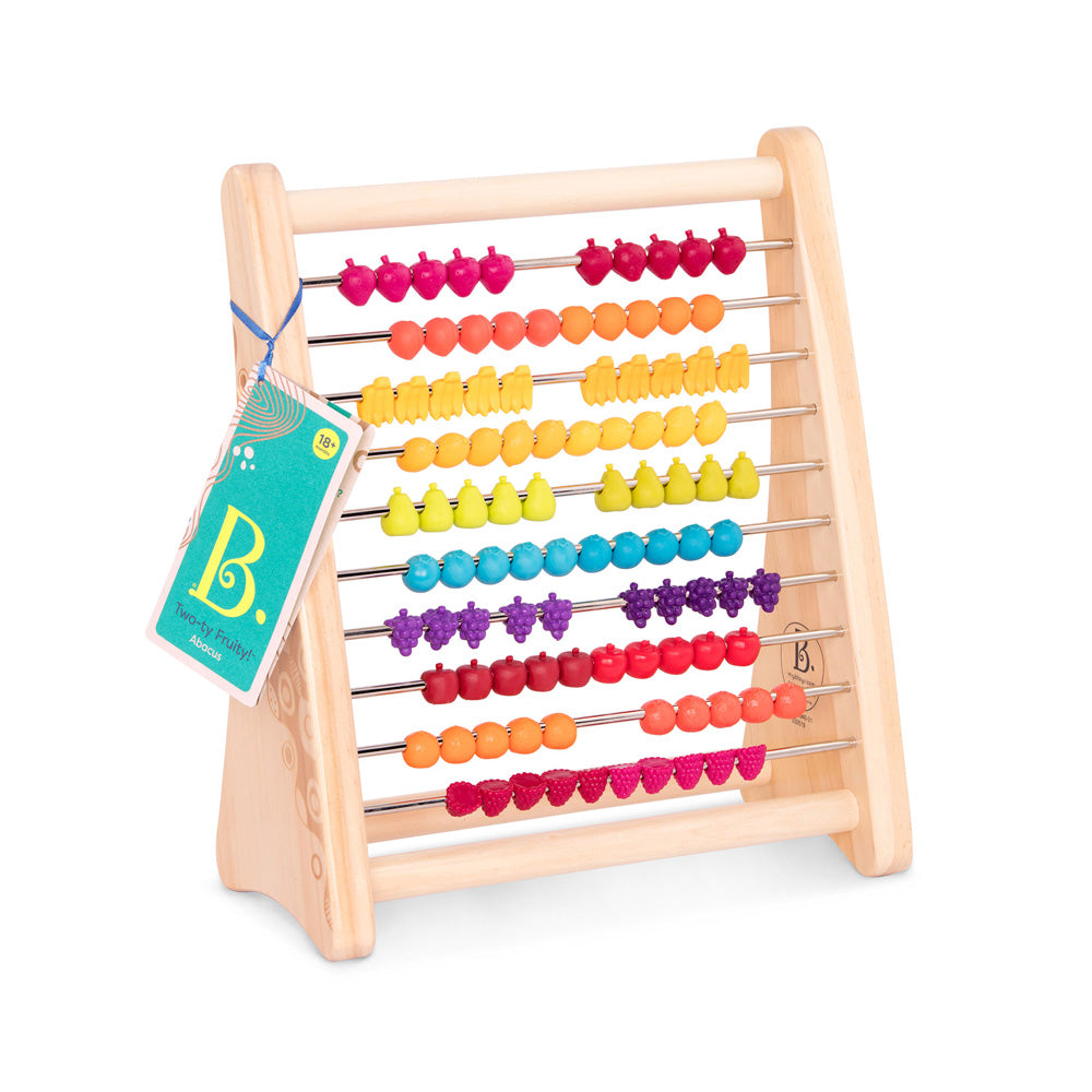 B.Toys Wooden Abacus W/ Fruits