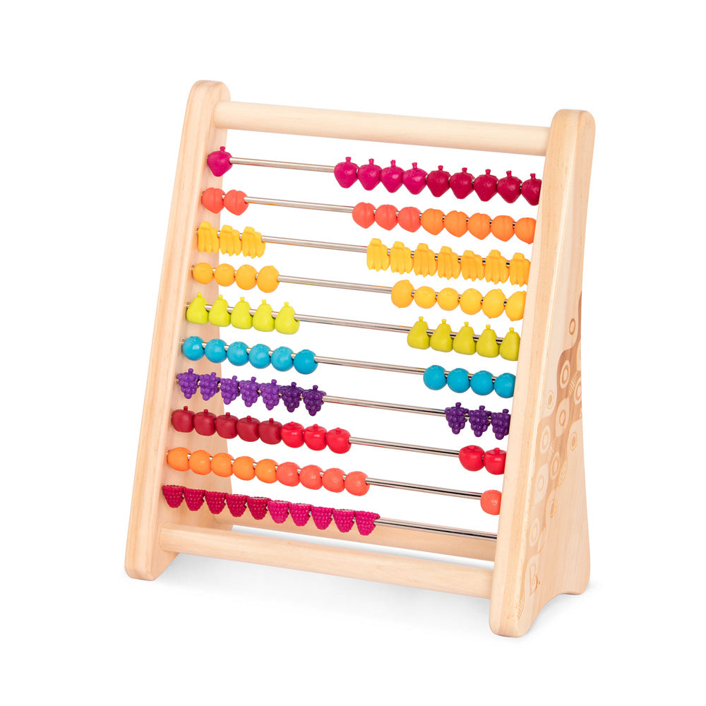 B.Toys Wooden Abacus W/ Fruits