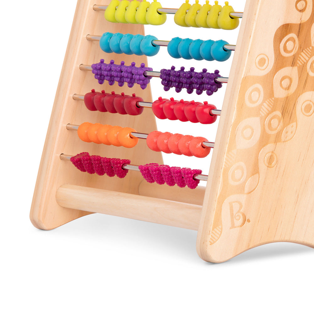 B.Toys Wooden Abacus W/ Fruits