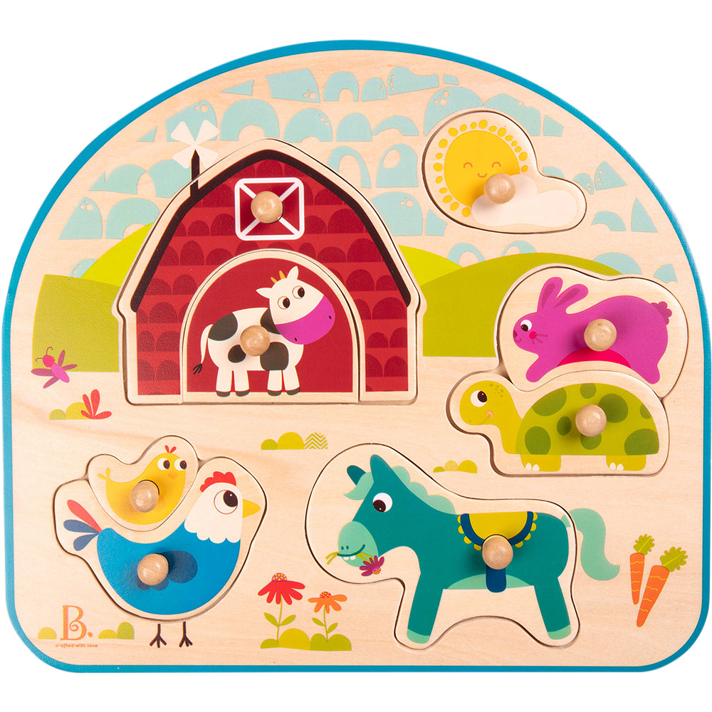 B.Toys Wooden Puzzle Assortment