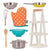 B.Toys Pots & Pans With Storage Rack