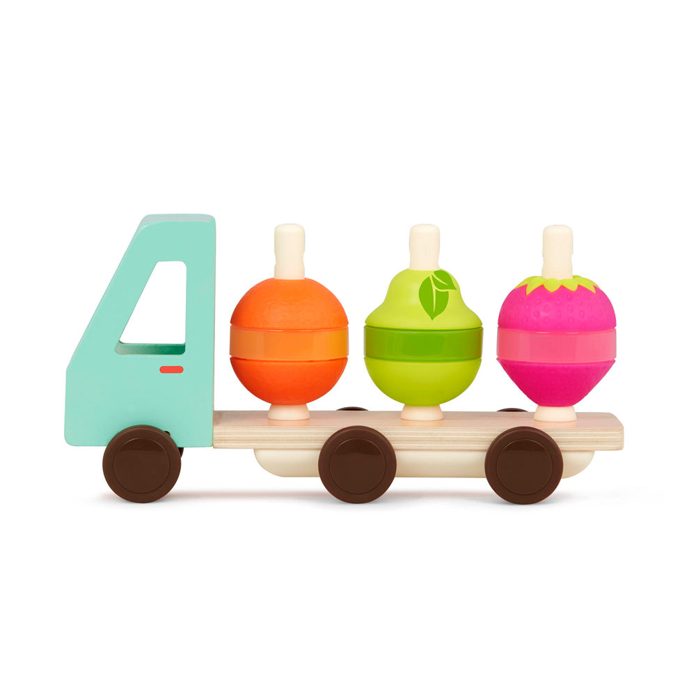 B.Toys Wooden Fruit Truck Stacker