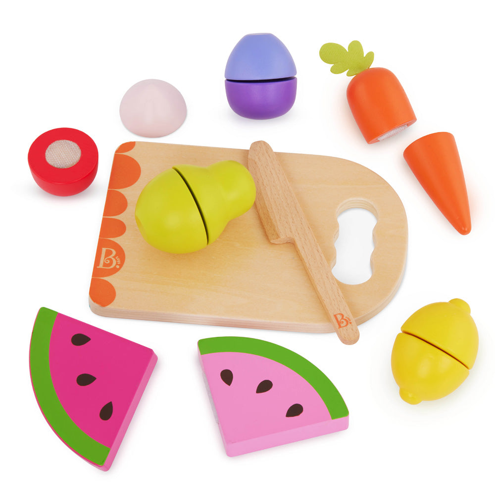 B.Toys Wooden Fruits & Vegetable Playset