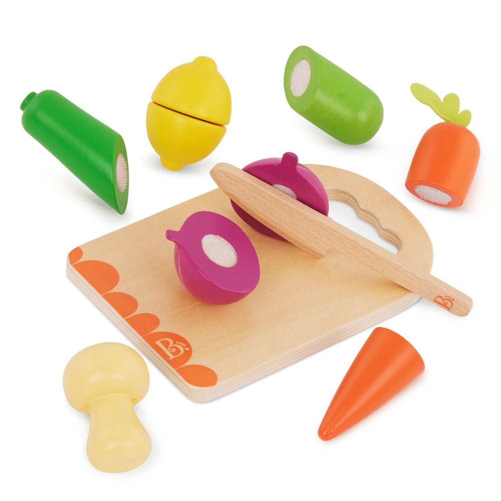 B.Toys Wooden Fruits & Vegetable Playset