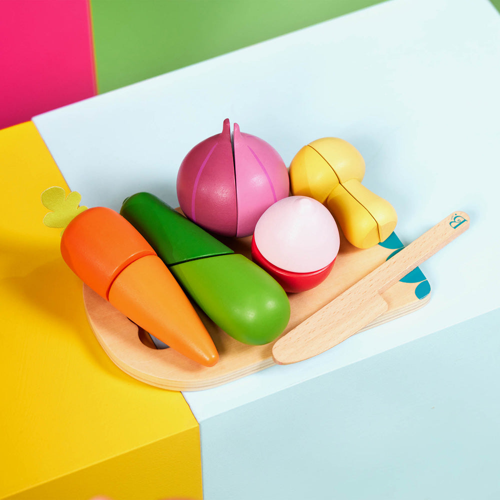 B.Toys Wooden Fruits & Vegetable Playset