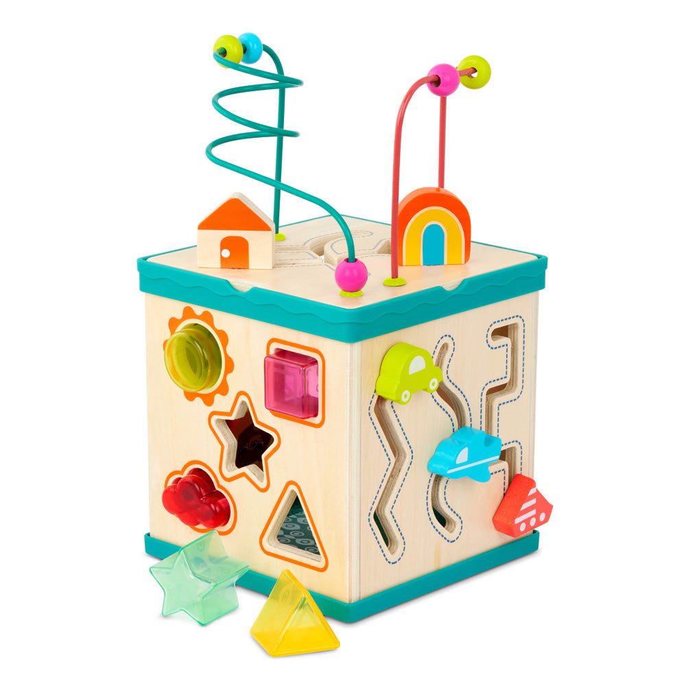 B.Toys Wooden Activity Cube