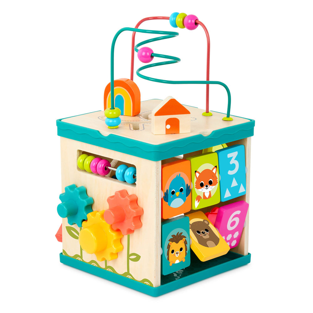 B.Toys Wooden Activity Cube