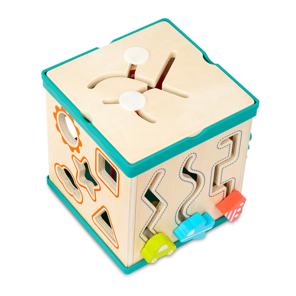 B.Toys Wooden Activity Cube