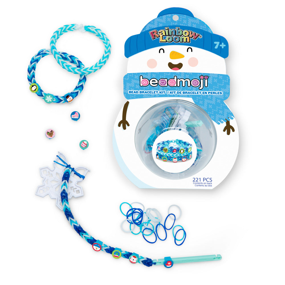 Rainbow Loom Snowman Beadmoji Bracelet Kit