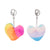 Fluffy Heart Key Charm Assorted