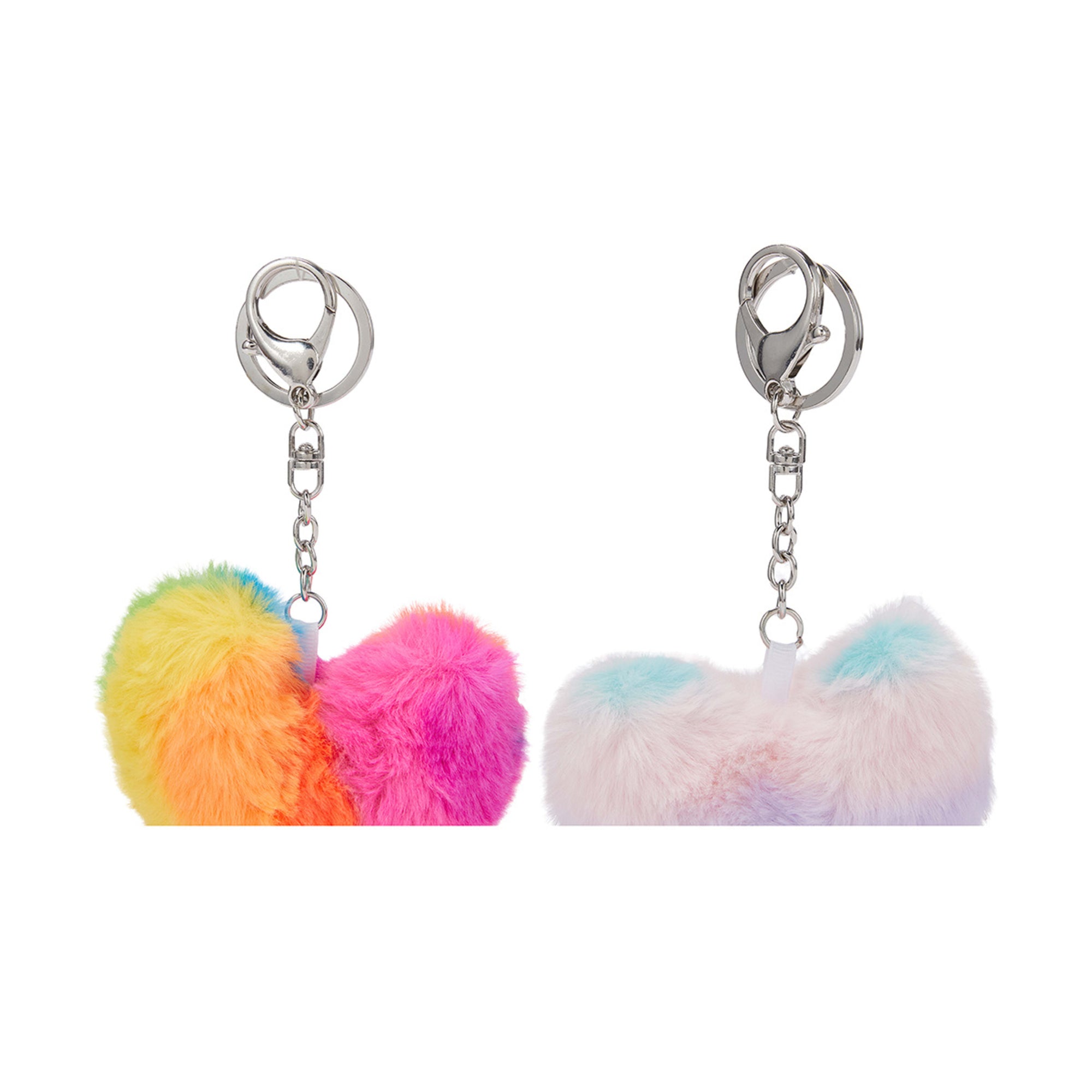 Fluffy Heart Key Charm Assorted