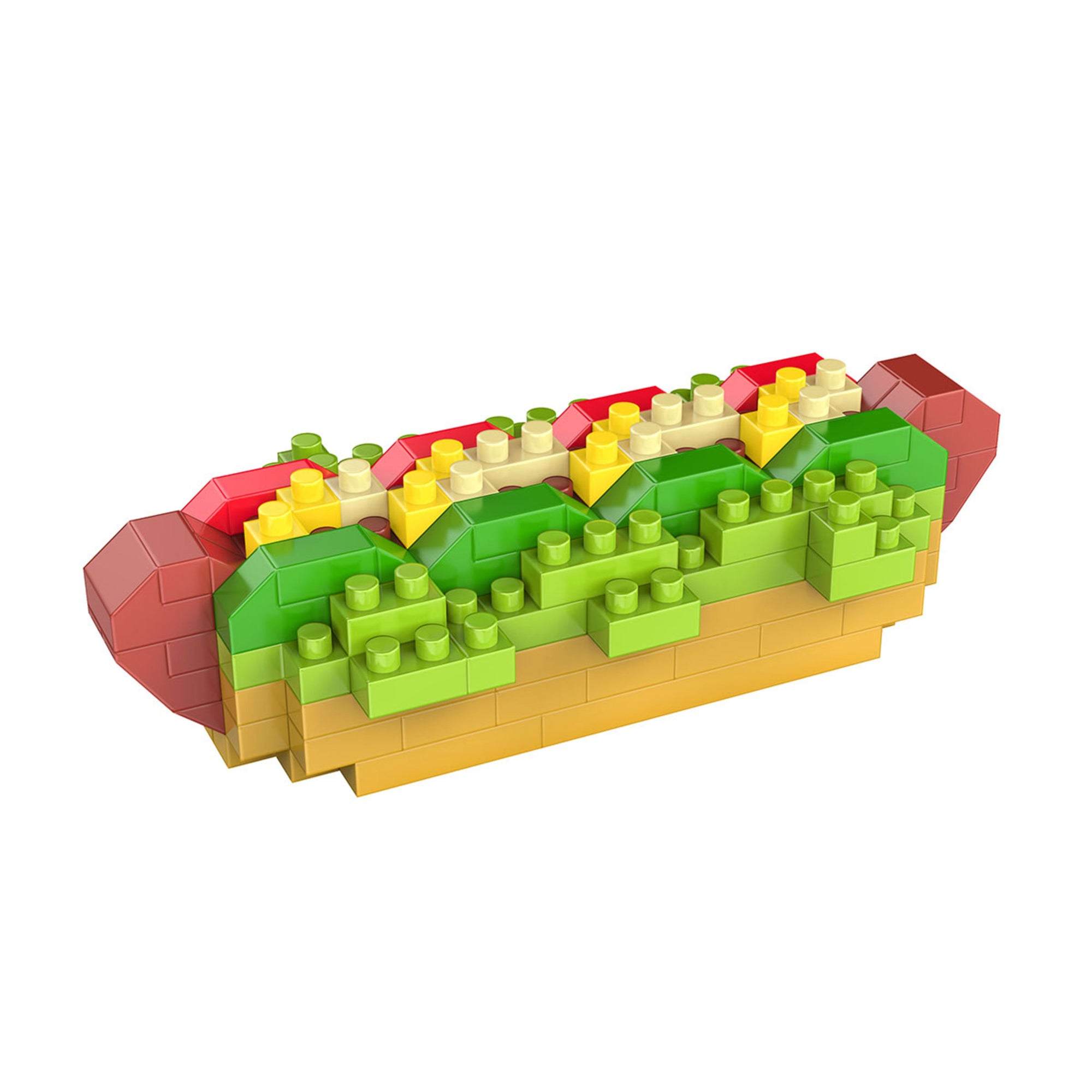 Mini Construction Blocks Set Food Assorted