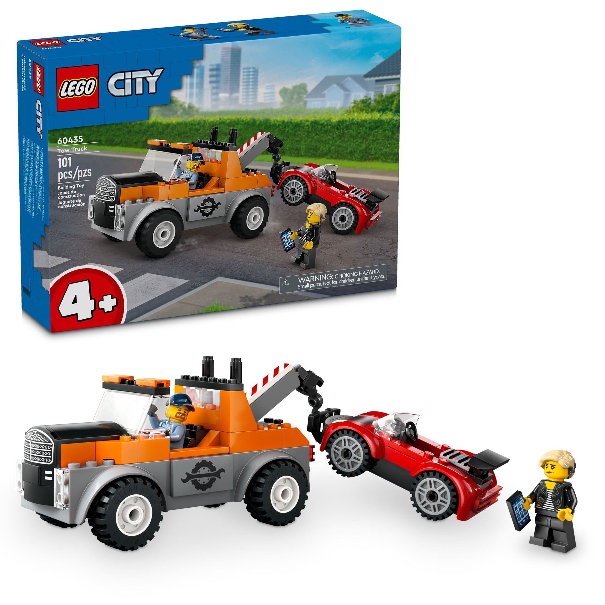 LEGO® City Big Vehicles Tow Truck and Sports Car Repair 60435