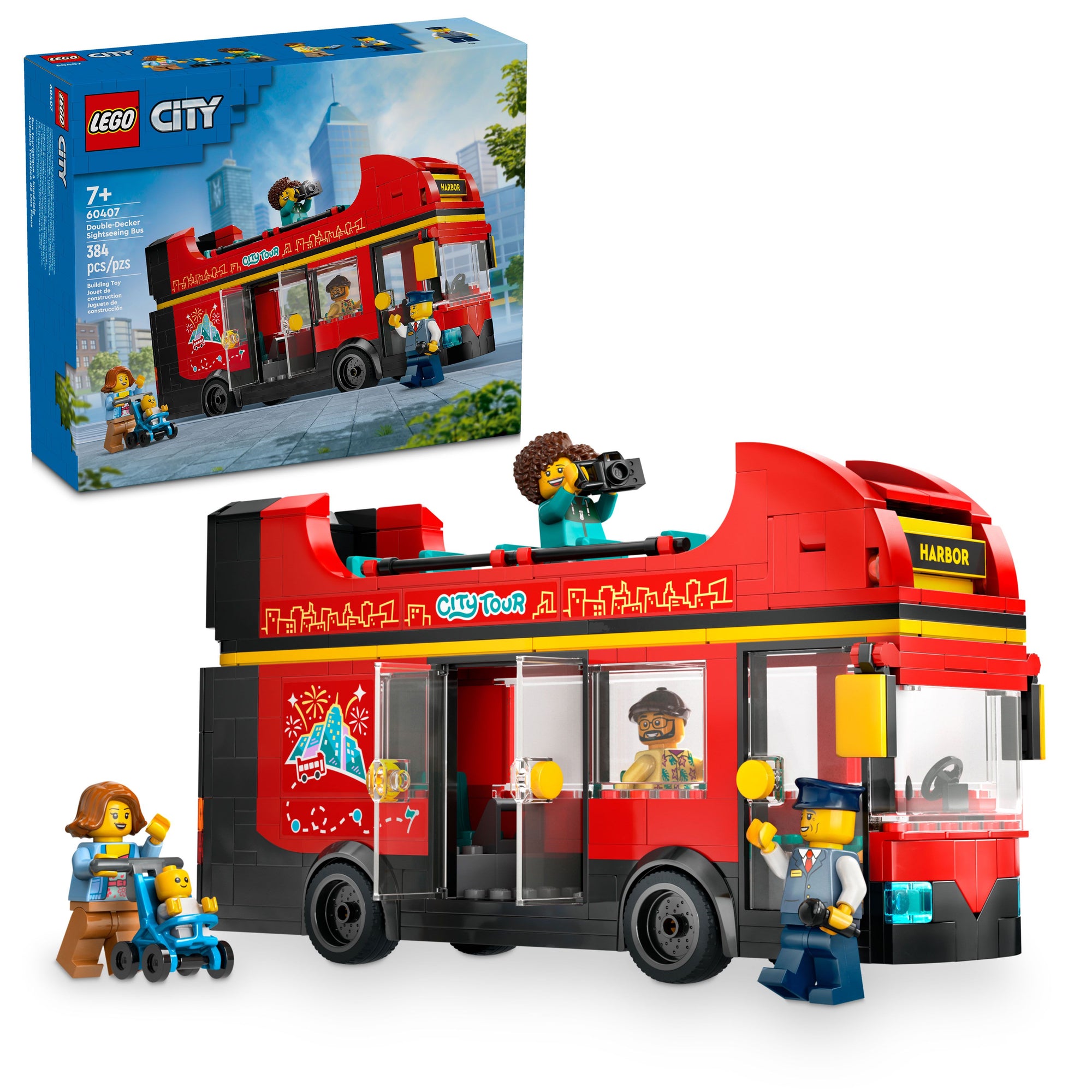 LEGO® City Big Vehicles Red Double-Decker Sightseeing Bus 60407