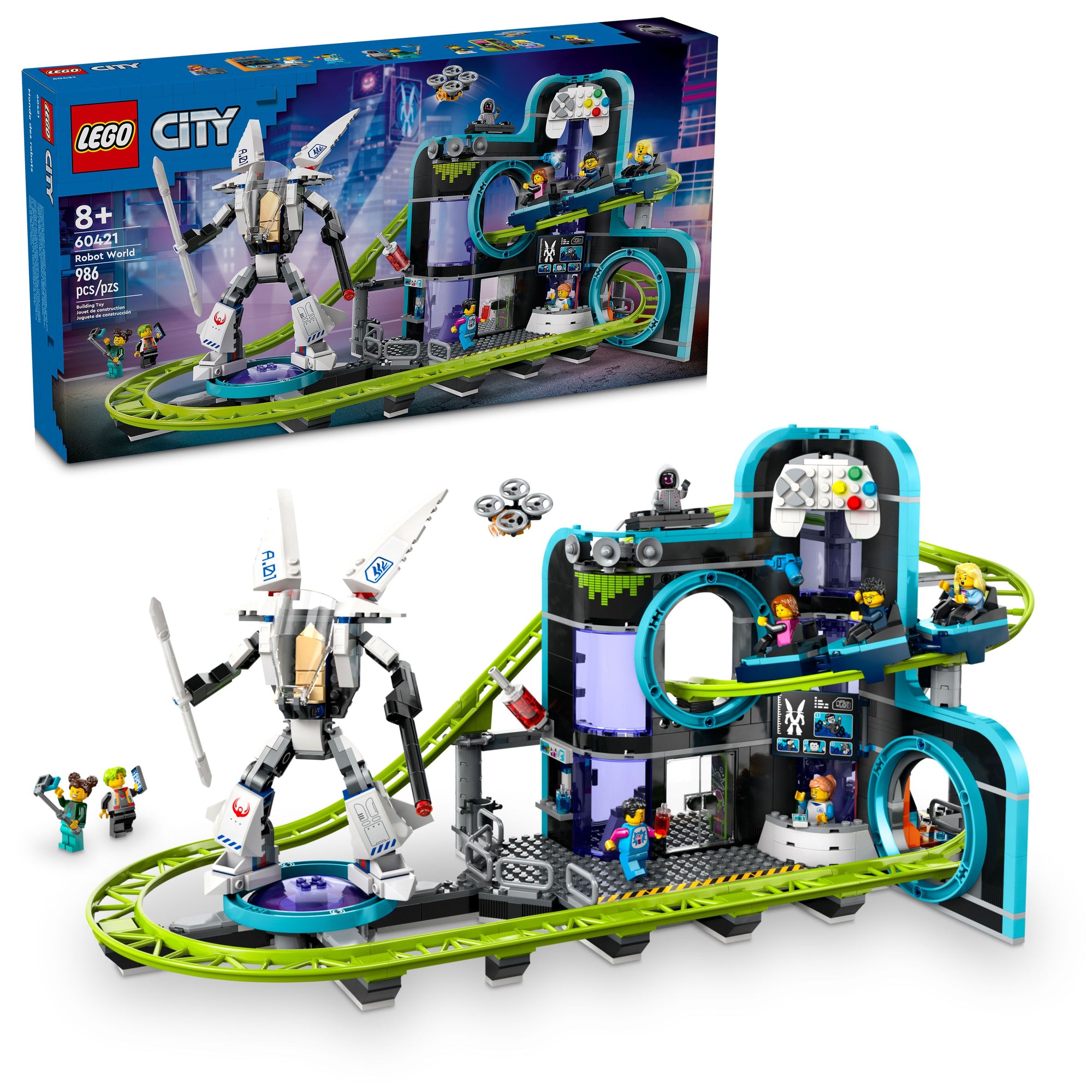 LEGO® City Robot World Roller-Coaster Park 60421