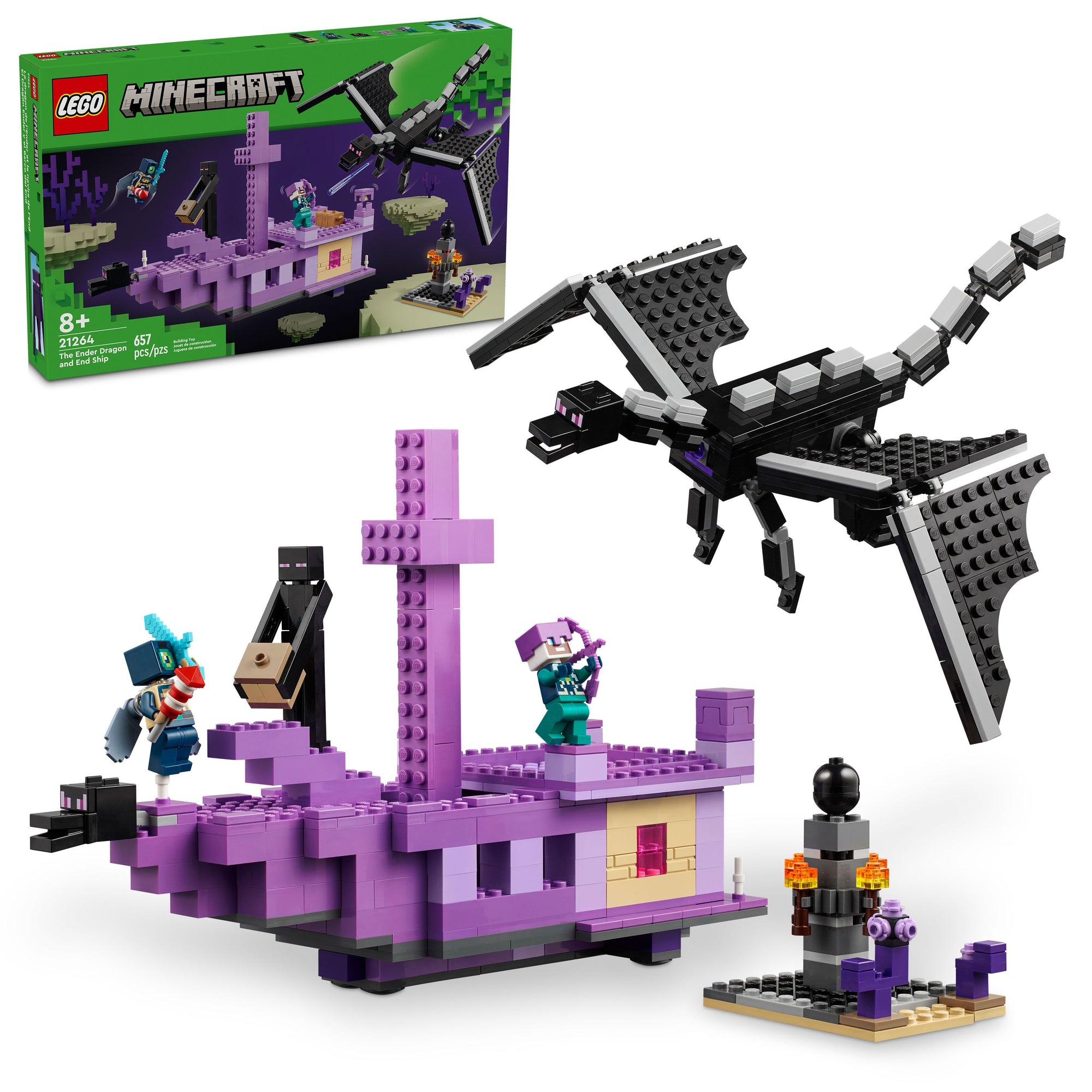 LEGO® Minecraft® The Ender Dragon and End Ship Toy 21264