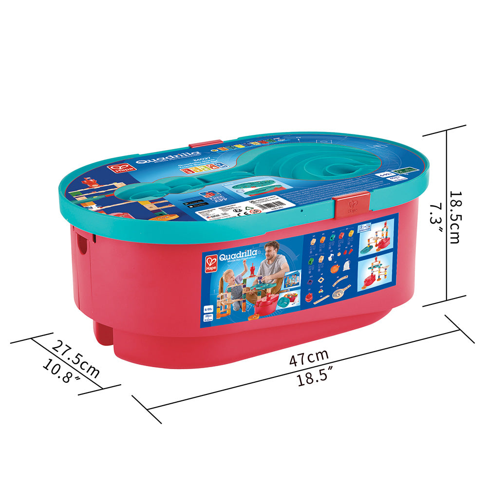 Hape Quadrilla Stack Track Bucket Set