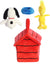 Peanuts Snoopy's House Playset (3 Pcs) 8"