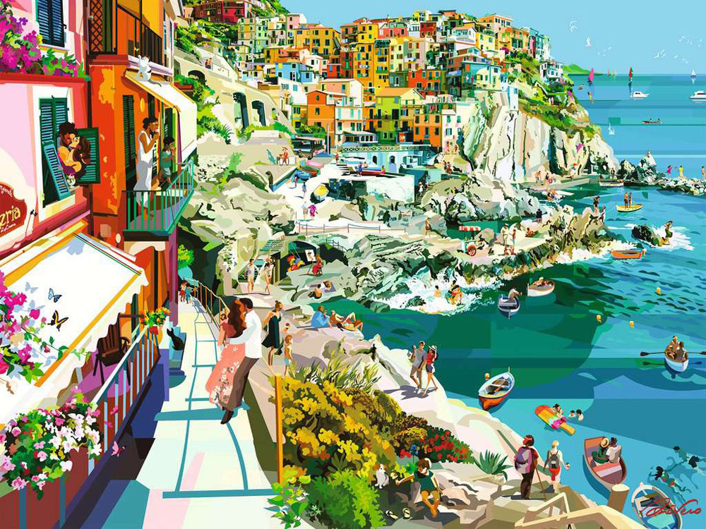 Romance in Cinque Terre 1500 pc Puzzle