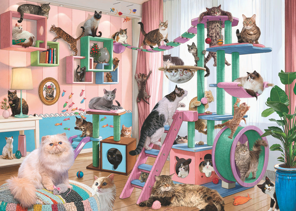 Cat Tree Heaven 1000 pc Puzzle Mastermind Toys