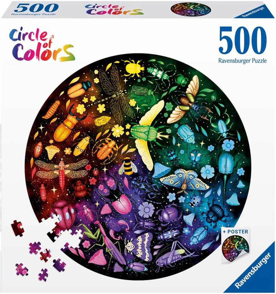 Insects 500 Pc Round Puzzle