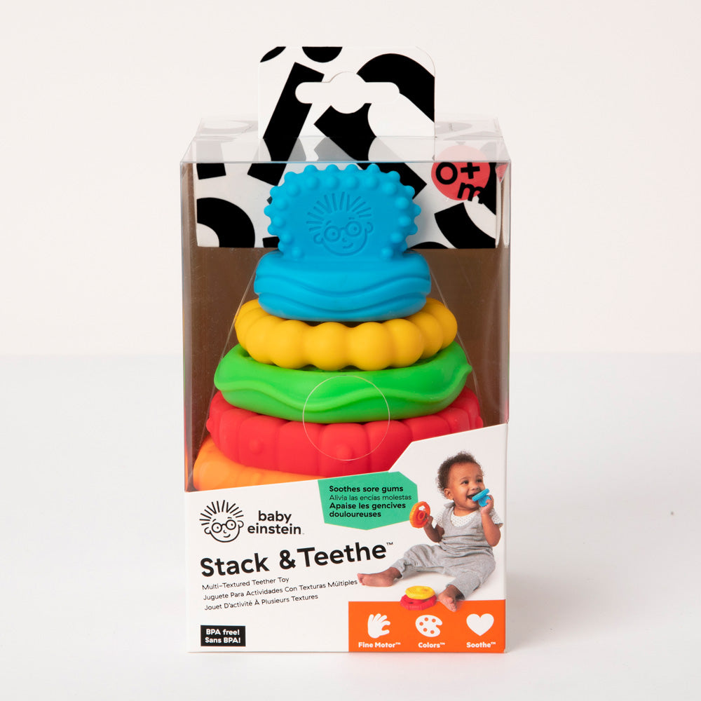 Baby Einstein Stack & Teethe Textured Teether Toy