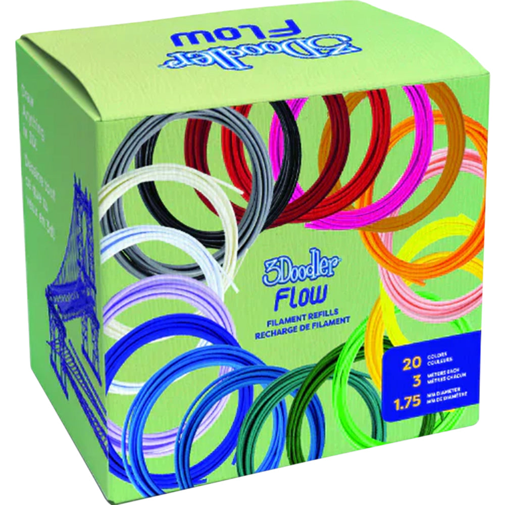 3Doodler Flow Filament Refills (20 colors)