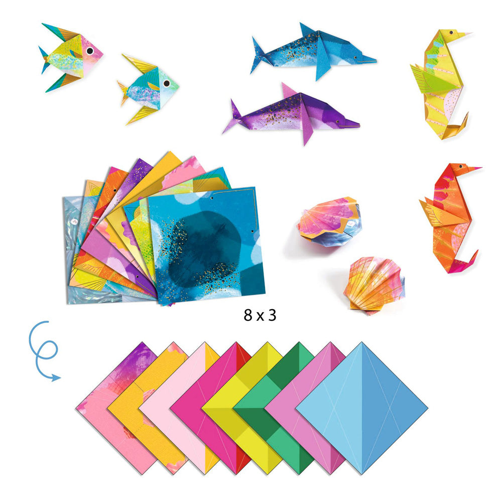 Djeco Origami Marine Animals Kit