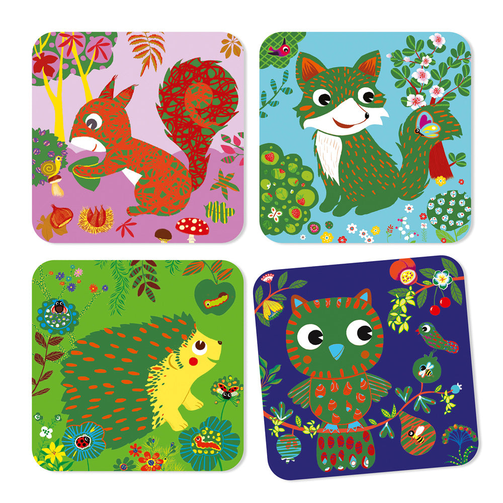 Djeco Scratch Cards / Country Creatures