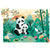 Djeco Silhouette Puzzle / Leo The Panda / 24 pcs