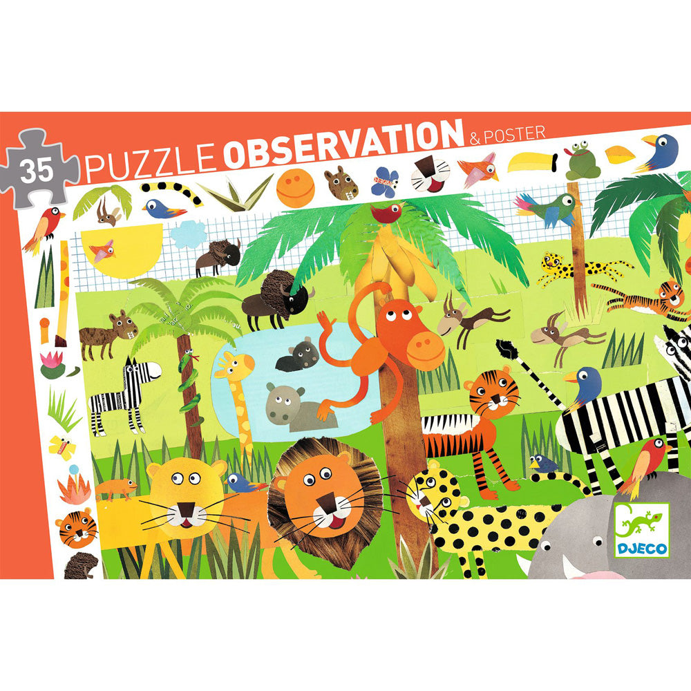 Djeco Observation Puzzle / Jungle / 35 pcs