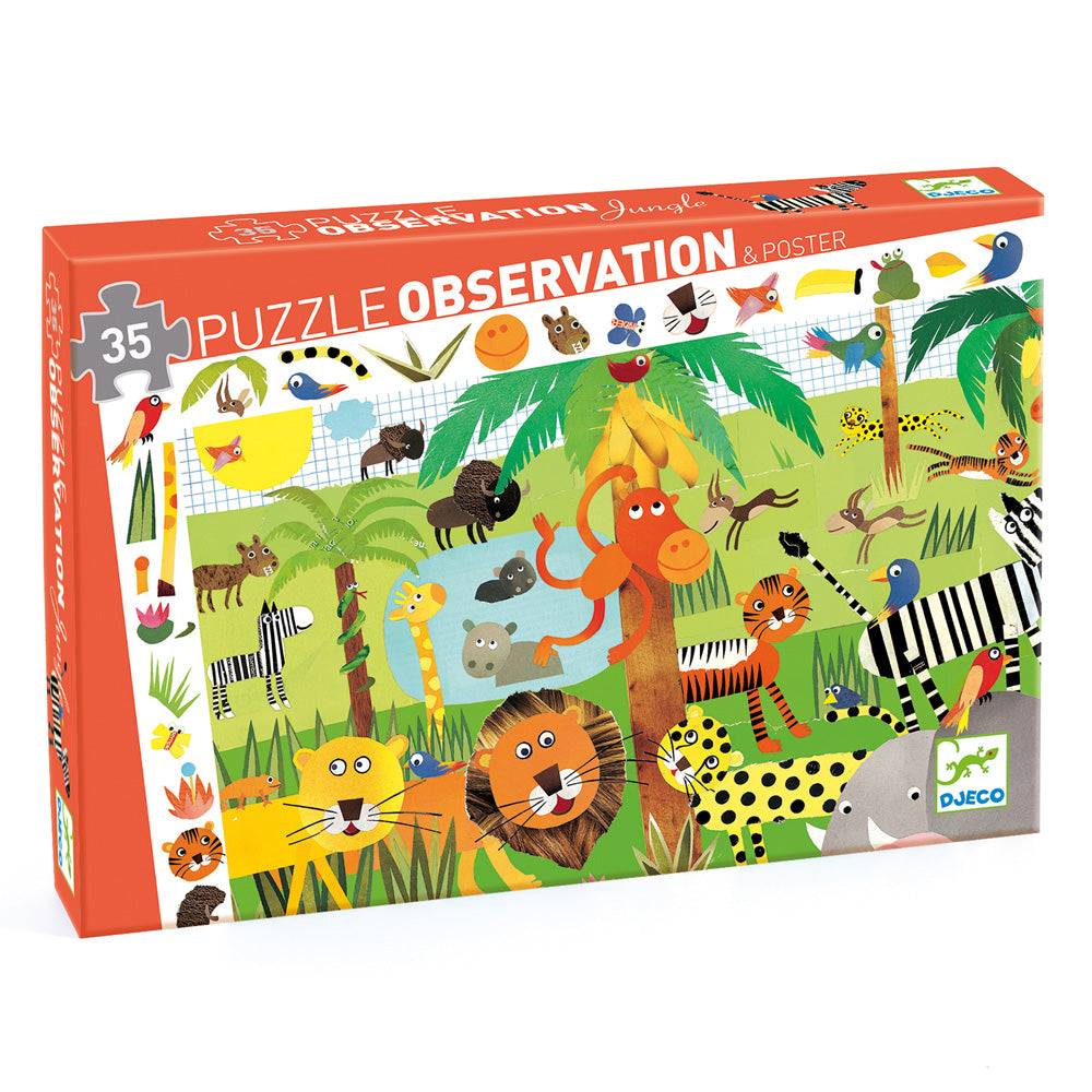 Djeco Observation Puzzle / Jungle / 35 pcs