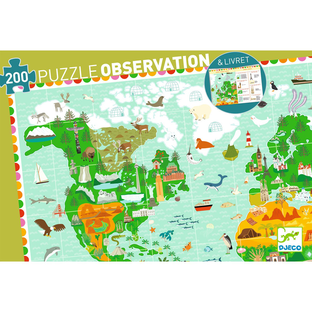 Djeco Observation Puzzle Around The World 200 pcs