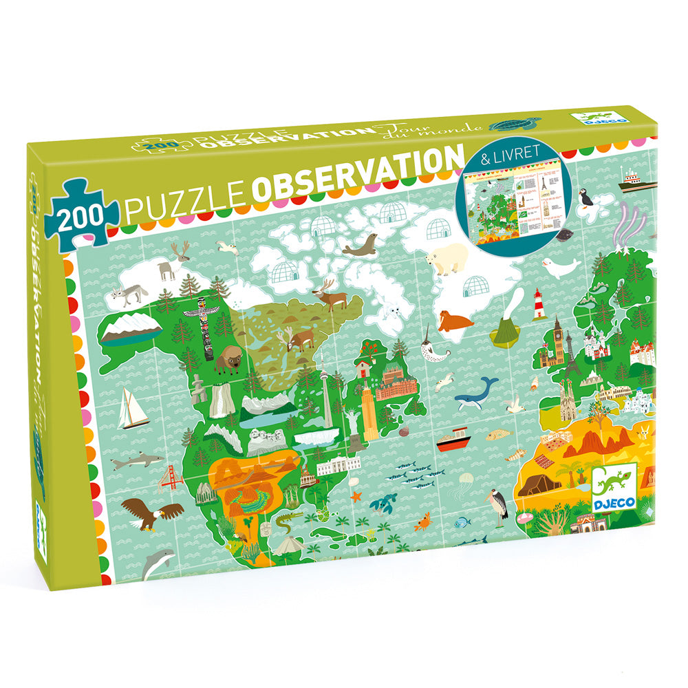 Djeco Observation Puzzle Around The World 200 pcs