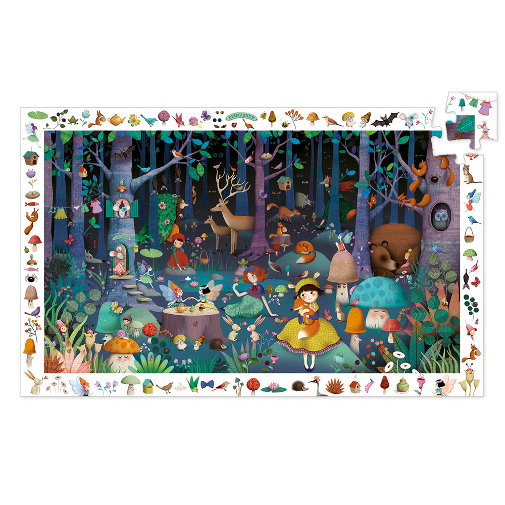 Djeco Observation puzzle  Enchanted forest 100 pcs