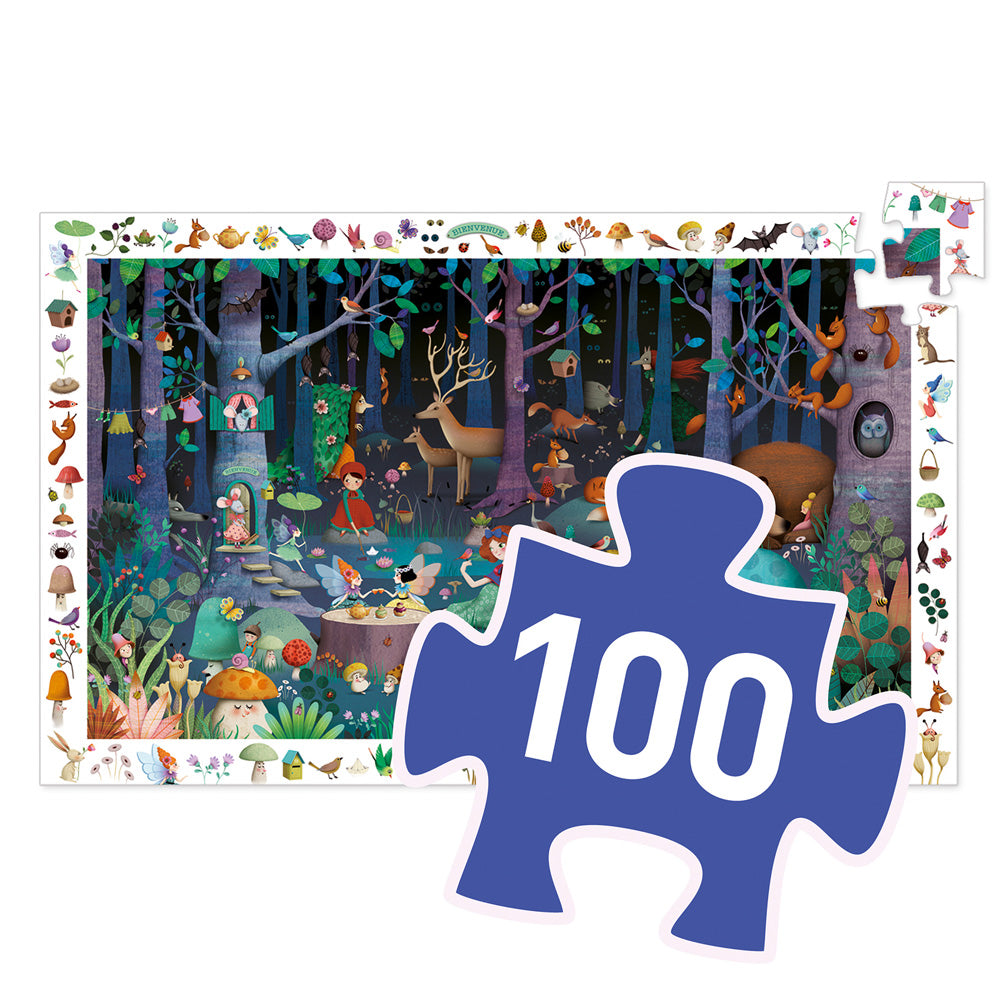 Djeco Observation puzzle  Enchanted forest 100 pcs