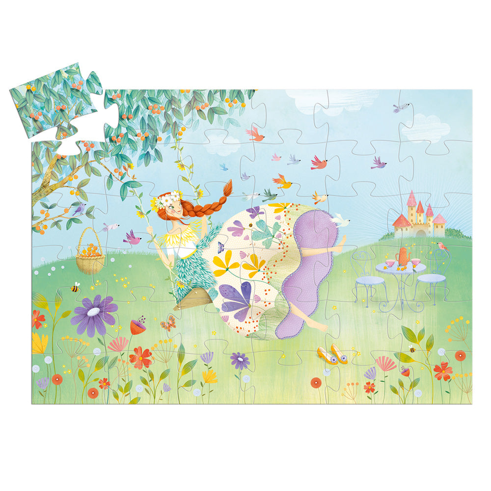 Djeco Silhouette Puzzle Princess of Spring 36 pcs