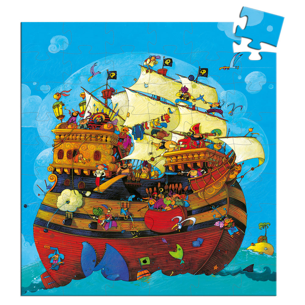 Djeco Silhouette Puzzle / Barbarossa's Boat 54 pcs