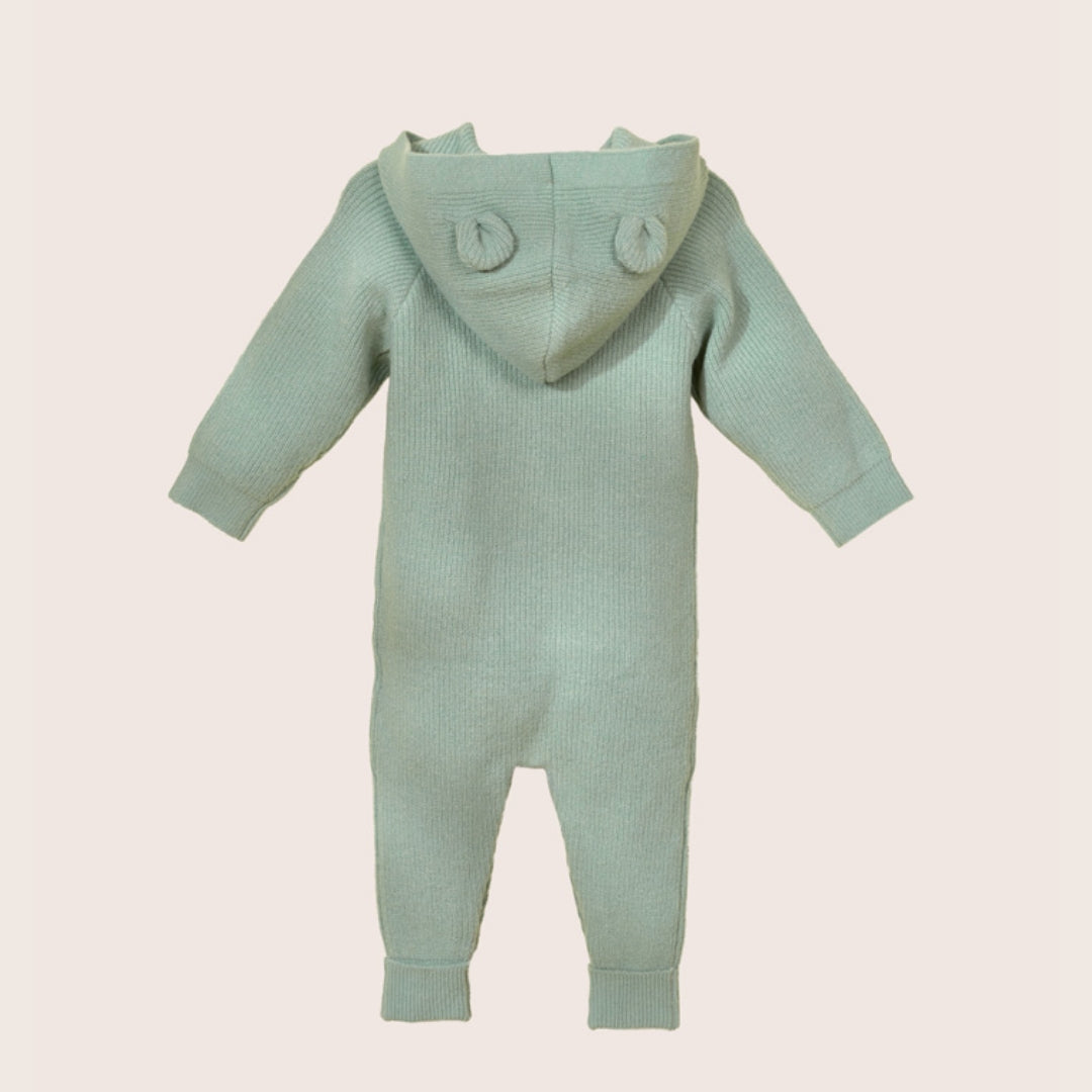 Rise Little Earthling Rib Knit Raglan Romper