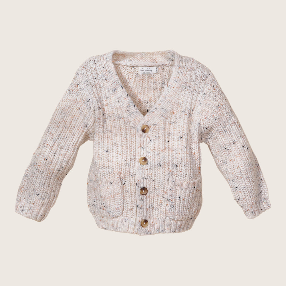 Rise Little Earthling Speckle Cardigan