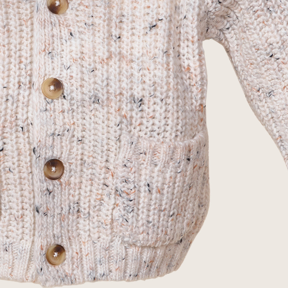 Rise Little Earthling Speckle Cardigan